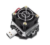 Kueohse Resistencia de Carga Electrónica USB CC de 65 W, Prueba de Capacidad de Descarga de Batería, Cargador de Envejecimiento, Banco de Energía, Voltaje de Corriente Ajustable.