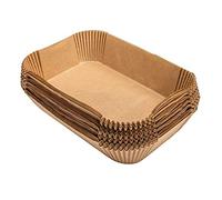 Kueohse Revestimientos para Freidora de Aire Papel Desechable para Dual, 200 Piezas Revestimientos para Freidora de Aire RectáNgulo, Accesorios para Freidora de Aire