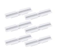 Kueohse Riel Deslizante con Resorte para Puerta Plegable, 6 Piezas, para Puerta Plegable de Armario, para Riel de Protección de Montaje Superior
