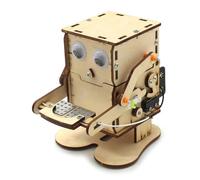 Kueohse Robot Que Come Monedas, Modelo de Madera DIY, Kit de Proyecto de Vástago de Aprendizaje y Enseñanza para Niños, Experimento Científico, Kit de Ensamblaje de Madera