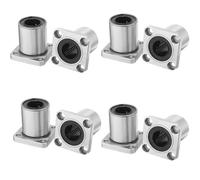 Kueohse Rodamiento de Bolas de Buje de Movimiento Lineal con 16 mm X 28 mm X 37 mm (LMK16UU 8 Piezas)