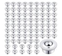 Kueohse Rodamiento Transferencia Bolas Rodillos 5/8 Pulgadas, Rodillos Rodamiento Bolas Acero Al Carbono -15H 160 Piezas, Ruedas con Cojinete Transferencia Bolas