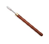 Kueohse Rodillo de Pintura para Bordes de, BolíGrafo para TeñIr Bordes con Manejar de SáNdalo, Herramienta Artesanal para Bricolaje con Parte Superior de Acero Inoxidable
