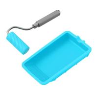 Kueohse Rodillo de Silicona para Pegar con Bandeja (48 mm X 20 mm) para Manualidades y Proyectos de Carpintería.