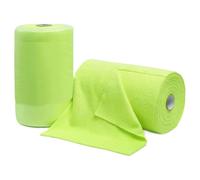 Kueohse Rollo de Paño de Limpieza de Microfibra, Toallas de Microfibra Reutilizables y Desprendibles, Paños Lavables Ultraabsorbentes (2 Rollos, Verde)
