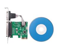 Kueohse Rs232-232 Serial Puerto Com & Db25 Puerto Paralelo De La Impresora Lpt A Pci-E Pci Conversor Adaptador De Tarjeta Express Wch382L Chip