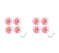 Kueohse Ruedas de Patines de Ruedas de 8 Piezas de 32 X 58 mm 82A con Rodamientos para Uso en Interiores o Exteriores, con Llave PortáTil para Accesorios de Patines