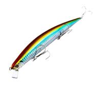 Kueohse Señuelo Flotante Wobbler para Pesca en Agua Salada, 175 mm/27 G, de Suspensión Lenta, para Pesca de Surf, Fletán y Lubina C