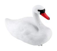 Kueohse Señuelos de Cisne, Cisne de Plástico Flotante, Estatua de Cisne Decoración Señuelos para Mascotas, Señuelos de Cisne de Simulación, Estatua de Cisne