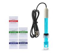 Kueohse Sonda de Repuesto de PH con Interfaz BNC, Cable de 300 cm, Controlador de Sonda Q9 de 0 A 14 PH, Sensor de Potencial de Oxidación-Reducción