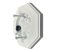Kueohse Soporte de Bloque de Montaje para Luz de Revestimiento Vertical Exterior 8161, Placa de Montaje Exterior y, con Caja Incorporada.