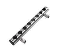 Kueohse Soporte de de Vino Estante de Vino de Acero Inoxidable Bar Soporte de Cocina de Almacenamiento para el Hogar Montado en la Pared 8 Agujeros