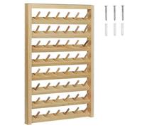 Kueohse Soporte de Hilo de Coser de 48 Carretes, Soporte de Hilo de Coser de Montaje en Pared con Gancho, Organizador de Bordado de Madera para Coser