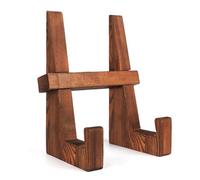 Kueohse Soporte de Madera para Platos, Caballete de Mesa, Soporte Rústico de Madera para Marcos de Fotos