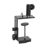 Kueohse Soporte de mesa resistente para brazo de micrófono, soporte para lámpara de escritorio, abrazadera con adaptador de 1/4