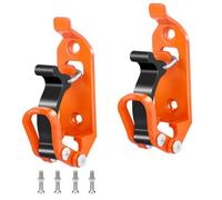 Kueohse Soporte de Pala para Portaequipajes,2 Uds., Soporte de Pala para Portaequipajes, Kit de Montaje de Abrazadera de Metal, Kit de Montaje en Pared con Abrazadera para Soporte de Pala