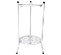 Kueohse Soporte de Planta de Metal Elegante de Dos Estante Soporte de Planta en Maceta Soportes de Maceta Altos y Modernos para DecoracióN Interior Al Aire Libre A