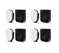 Kueohse Soporte MagnéTico para Control Remoto, Montaje en Pared, 4 Pares de Organizadores de Control Remoto, Almacenamiento, Control Remoto de TV Autoadhesivo, Negro