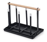 Kueohse Soporte para, Escurridor de Platos, Soporte para 6, Portavasos de Metal con Bandeja de y Secador de para y Vasos