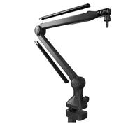 Kueohse Soporte para Micrófono de Escritorio, Soporte Voladizo Ajustable con Presión para Micrófono, Brazo de Tijera con Suspensión para Transmisión en