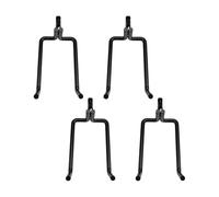 Kueohse Soporte para Palas de Alta Resistencia E-Track con Doble Gancho en J, Accesorios para Riel de Remolque Cerrados para Almacenar Herramientas de