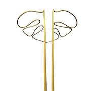 Kueohse Soporte para plantas en forma de Monstera, reutilizable, estable, soporte de aleación para plantas y verduras D