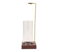 Kueohse Soporte para varillas de incienso de 25,4 cm (10), soporte para varillas de incienso con recogedor de cenizas extraíble, recipiente para ahumar invertido
