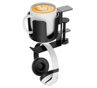 Kueohse Soporte para Vasos de Agua con Gancho, Tipo Clip de Mesa, para Almacenamiento, Sin Perforaciones, para Exhibición de Vasos de Agua para el Hogar