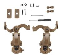 Kueohse Soporte táctico para auriculares, kit adaptador de carril para casco, soporte ajustable para micrófono y cancelación de ruido, set B