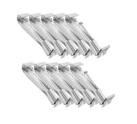 Kueohse Soportes para Canalones, Colgadores para Canalones con Tornillo Preinsertado, Soportes de Aluminio para Canalones, Reparación de Canalones Caídos.