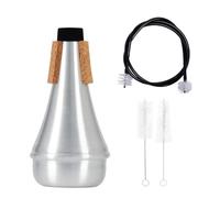 Kueohse Sordina de Trompeta y Kit de Limpieza de Trompeta Sordina de Práctica de Trompeta/Sordina de Práctica de Trompeta Sordina de Trompeta Portátil Cepillos para Boquilla/Válvula/Cavidad de Trompet