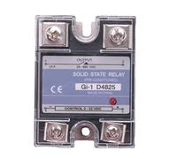 Kueohse SSR 25A 3-32V DC a 24-480V AC Monofásico Relé De Estado Sólido DC Control AC -1 D4825 Voltaje De Carga