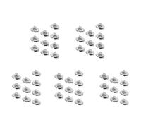 Kueohse Sujetador de Sentido ComúN de Bloqueo Giratorio, Botones de de Metal para Barcos, Veleros, VehíCulos Recreativos, Botes y Caravanas (50 Piezas)