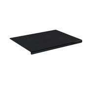 Kueohse Tabla de Cortar de Acrílico Negro con Borde, Tamaño 17,7 X 13,7 Pulgadas, Sin Rayones, para Cocina, Tabla de Cortar para Cocina