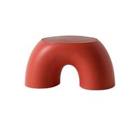 Kueohse Taburete con Forma de Arcoíris para Niños, Taburete para Sala de Estar, Muebles de Interior, Taburete de Juguete para Niños, Color Rojo