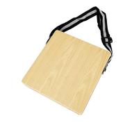 Kueohse Tambor portátil de madera para niños y adultos, tambor de mano