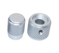 Kueohse Tapas de Aleación de Aluminio Perilla Sólida Codificador de Doble Eje EC11EBB24C03 EC110701N2B Perilla de Ajuste Diseño Especial Plateado