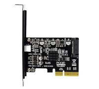 Kueohse Tarjeta Adaptadora de Expansión Sin Controlador USB PCIE Tipo C PCI-Express 4X A USB 3.2 Gen 2X2 (20 Gbps) con Chipset ASM3242
