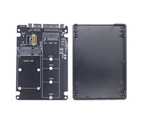 Kueohse Tarjeta Adaptadora M.2 NGFF MSATA SSD a 3,0, Tarjeta Convertidora 2 en 1, Tarjeta Adaptadora M.2 SSD, Carcasa de Disco Duro Externo