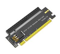 Kueohse Tarjeta Adaptadora PCI-e 5.0 16 X A X16 de 180 Grados con Conector de Alimentación ATX de 6 Pines.