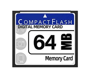 Kueohse Tarjeta de memoria flash compacta de 64 MB para cámara, máquina publicitaria, tarjeta de ordenador industrial