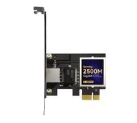 Kueohse Tarjeta de Red Cableada PCI-e de 2,5 G A RJ45, Adaptador de Controlador LAN Ethernet de 2,5 Gbps y 2500 Mbps para Juegos de Ordenador