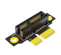 Kueohse Tarjeta Vertical PCI-e 1 X 3.0 de 90 Grados Invertida Macho A Hembra para Servidor 1U (Dirección de Instalación hacia la CPU)