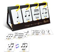 Kueohse Tarjetas de Escritorio para el Aprendizaje de Música. Tarjetas de Entrenamiento de Notas. una Ayuda para el Entrenamiento del Ritmo para Estudiantes de Piano, Violín y Batería.