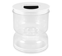 Kueohse Tarro de Reloj de para Pepinillos y Aceitunas, Tarro de Pepinillos Separado de HúMedo y Seco, Tarro de Pepinillos con Colador, Separador