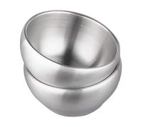 Kueohse Tazón de Helado Tazón Aislado Tazón de Sopa de Doble Pared de 15 Oz Tazón de Cereal de Acero Inoxidable SUS304, Juego de 2