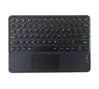 Kueohse Teclado Inalámbrico Bluetooth Mini 78 Teclas Gaming Office Teclado Recargable Panel Táctil para Pad PC Tablet Negro