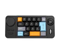 Kueohse Teclado Mecánico para Juegos con Cable, Joystick Macrodefinido de 19 Teclas, Doble Rueda RGB, Intercambiable en Caliente, Macrodefinido para Win10 A