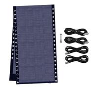 Kueohse Tela de Repuesto para Silla con 4 Cuerdas Elásticas, Kit de Reparación de para Sillón Reclinable de Patio, Piscina Exterior C