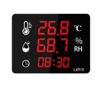 Kueohse Termómetro Digital de Temperatura y Humedad con Pantalla LED de Doble Uso y Alta Precisión LX915.
